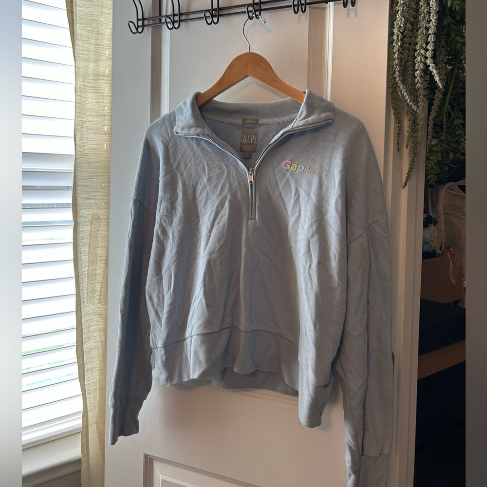 GAP CROPPED QUARTER ZIP